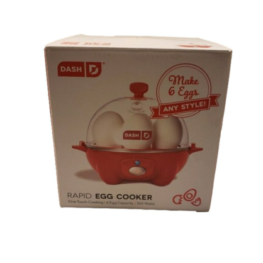 New Dash  Rapid Egg Cooker 6 Egg Capacity One Touch Cooking 360 Watts